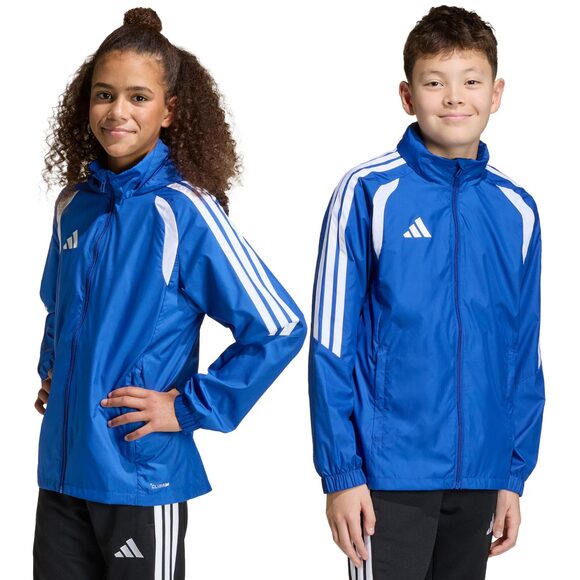 Kurtka dla dzieci adidas Tiro 26 League Windbreaker niebieska JY9723