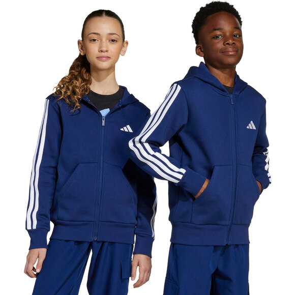 Bluza dla dzieci adidas Essentials Full-Zip granatowa JY4980