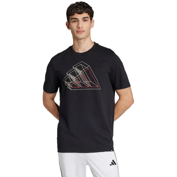 Koszulka męska adidas Tech Outline Graphic czarna JJ3866