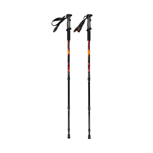 Kijki trekkingowe CMP Bern Trekking Poles czarno-pomarańczowe 3B36297 C905
