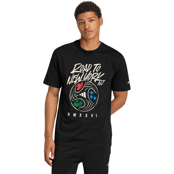 Koszulka męska adidas FIFA World Cup 26TM Road to NYNJ Graphic czarna KB2533