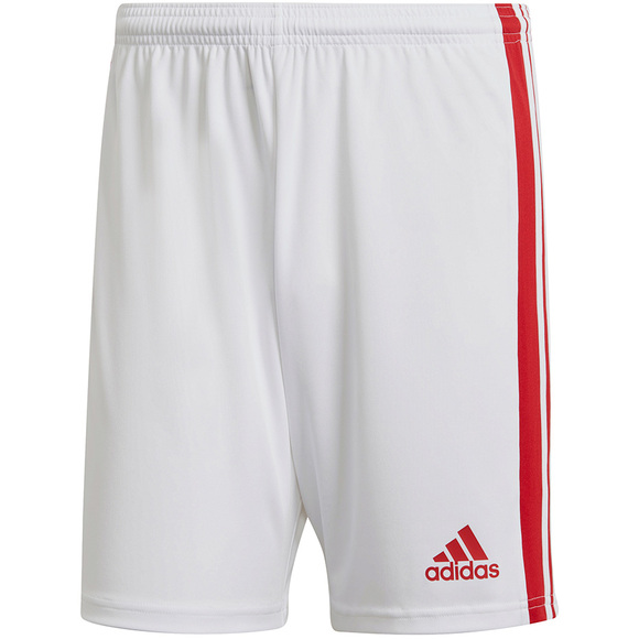 Spodenki męskie adidas Squadra 21 Shorts biało-czerwone adidas GN5770