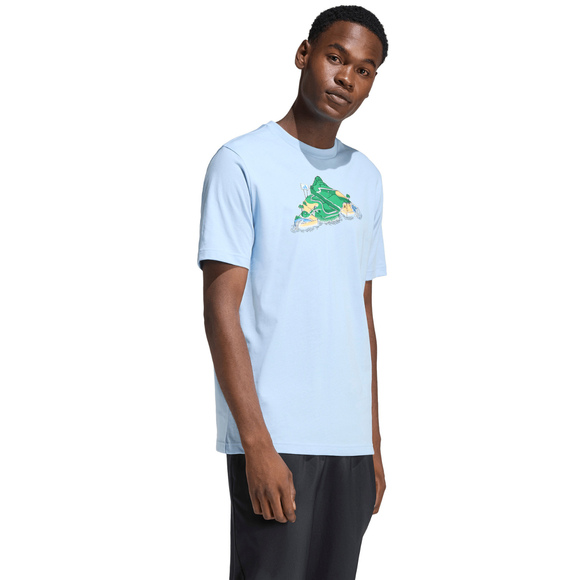 Koszulka męska adidas Novelty Mint jasnoniebieska JZ5038