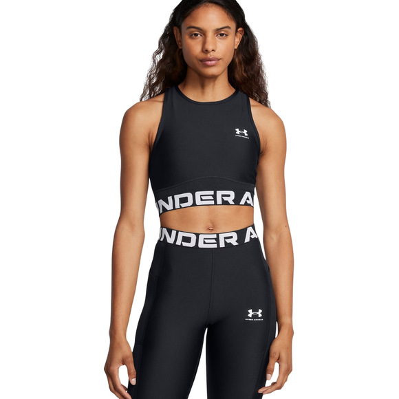 Koszulka damska Under Armour HeatGear Rib Tank czarna 1388694 001