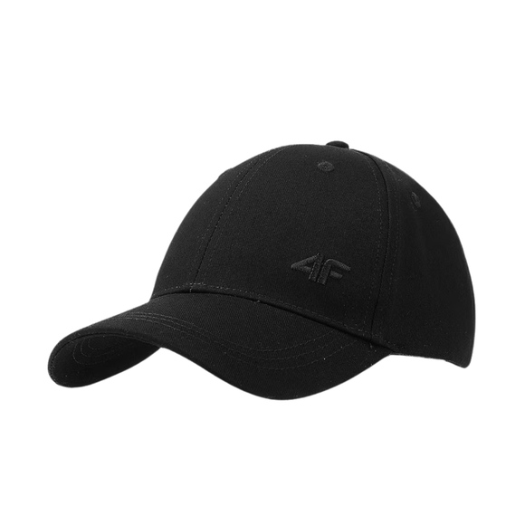 Czapka z daszkiem 4F U367 głęboka czerń 4FWSS25ACABU367 20S 