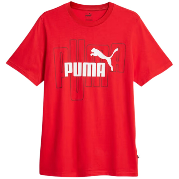 Koszulka męska Puma Graphics No. 1 Logo Tee All Time czerwona  677183 11