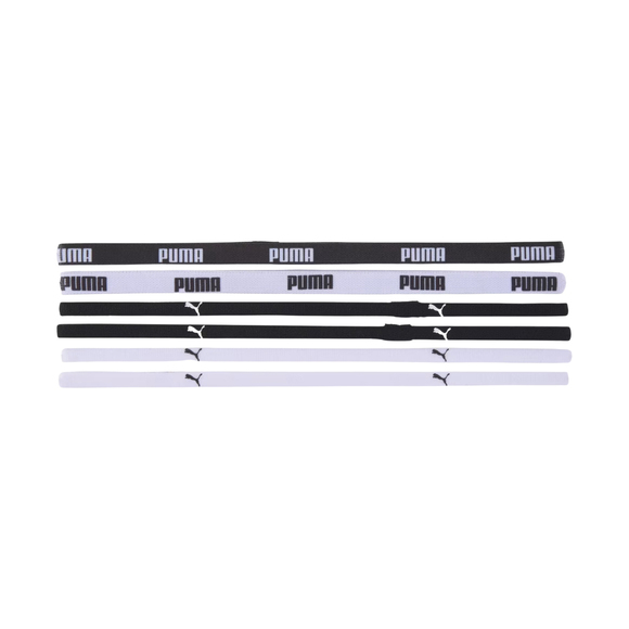 Opaski na włosy Puma TR ESS Hairbands białe, czarne 53452 09