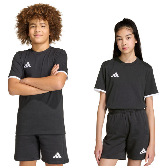Koszulka dla dzieci adidas Entrada 26 Tee czarna JZ6671