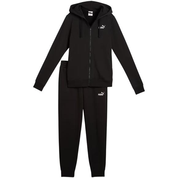 Dres damski Puma Hooded Sweat Suit Full-Zip czarny 693993 01