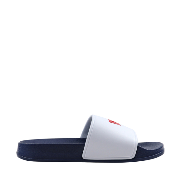 Klapki damskie Levi's Pool biało-granatowe VPOL0187S-0122