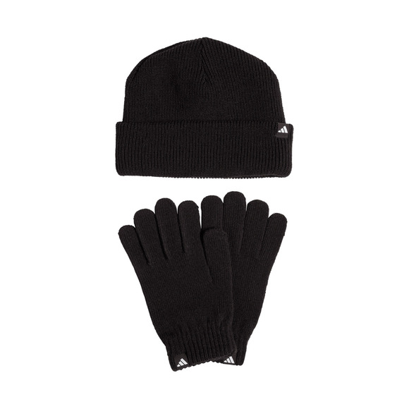 Komplet adidas czapka + rękawiczki czarny JN9443