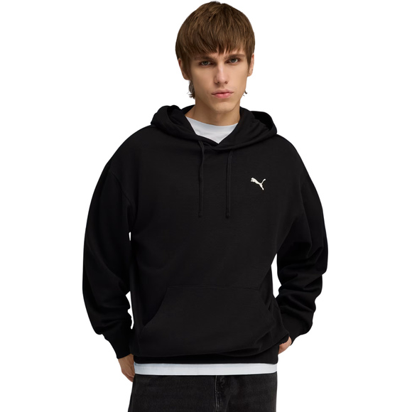 Bluza męska Puma ESS Elevated Relaxed Hoodie czarna 692019 01
