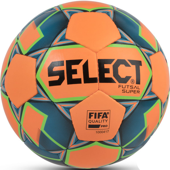 Piłka Nożna Select Futsal Super FIFA 2018 granatowo-pomarańczowa 14297
