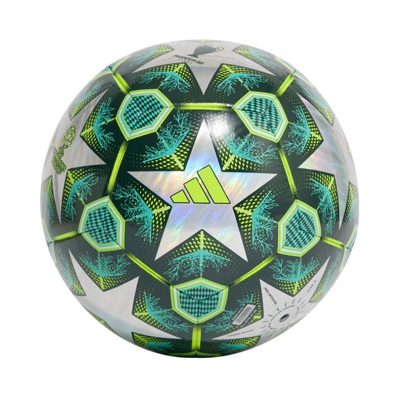 Piłka nożna adidas UCL Training 24/25 Knockout Stages Foil zielono-srebrna JH1280