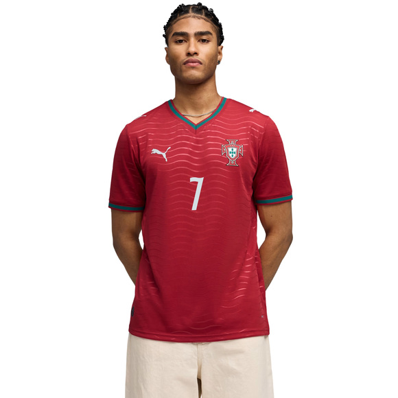 Koszulka męska Puma Portugalia FPF Home Jersey Replica czerwona 788141 77