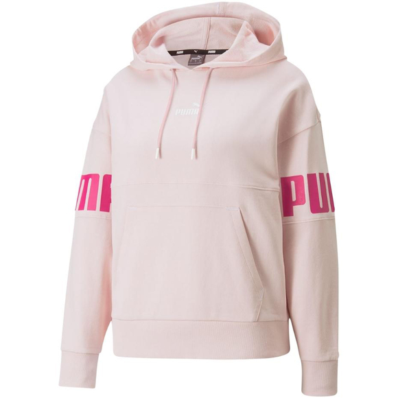 Bluza damska Puma Power Colorblock Hoodie TR różowa 847125 16