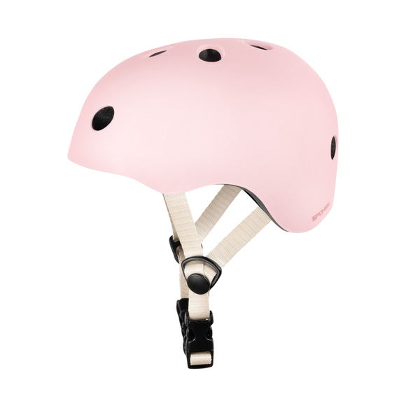 Kask rowerowy Spokey Peanut 58-61 cm różowy 946435