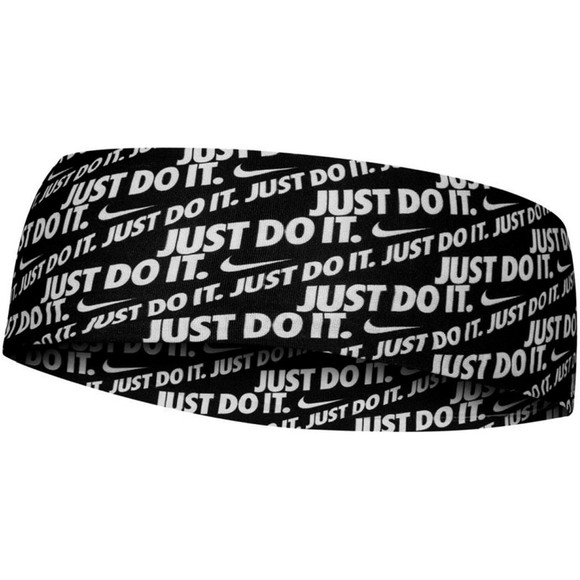 Opaska na głowę Nike Dri-Fit Fury czarno-biała N1003619010OS
