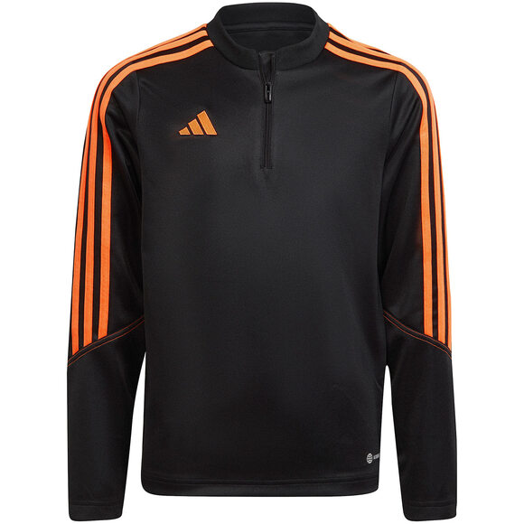 Bluza dla dzieci adidas Tiro 23 Club Training Top czarno-pomarańczowa HZ0186