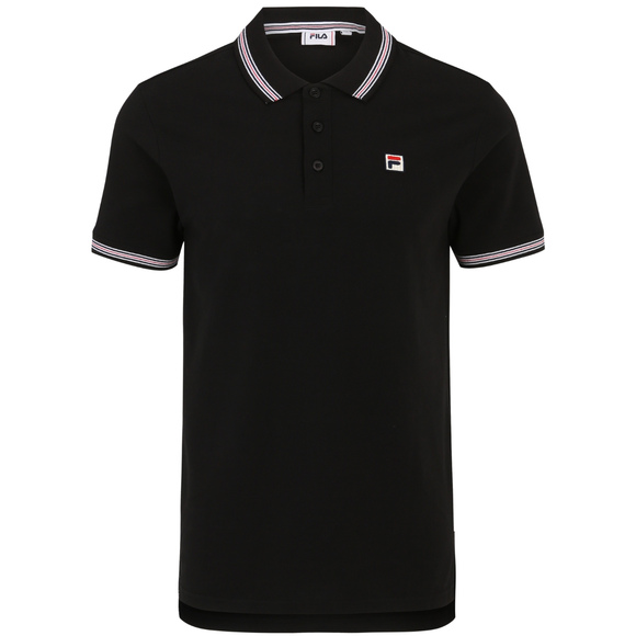 Koszulka męska polo Fila Lubbeek czarna FAM0898 80010