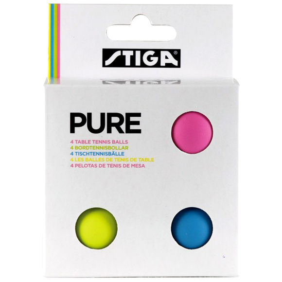 Piłeczki do ping ponga Stiga Pure color 4szt  
