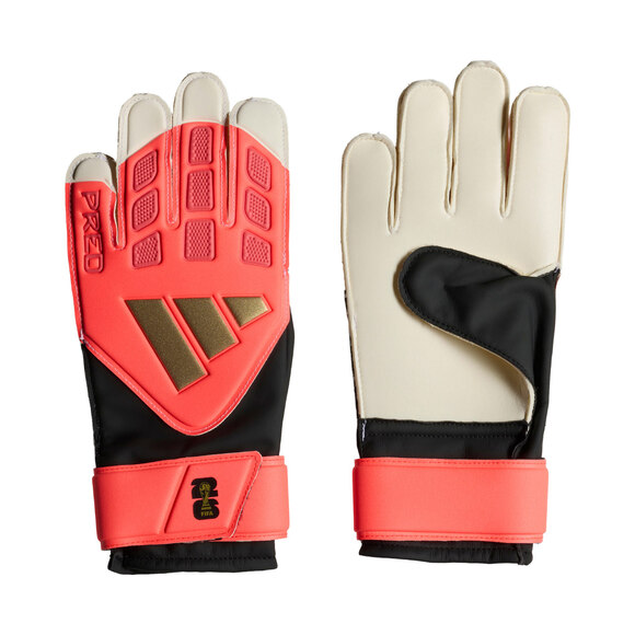 Rękawice bramkarskie dla dzieci adidas Predator Training pomrańczowe KZ2095