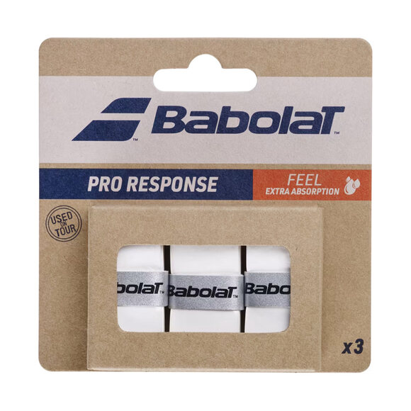 Owijki Babolat Pro Response 3 szt. białe 179033