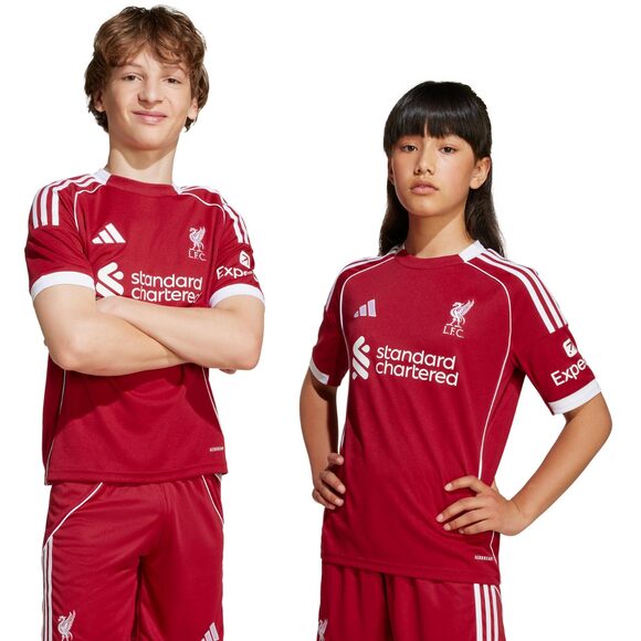 Koszulka dla dzieci adidas Liverpool FC 25/26 Home Jersey czerwona JV6436