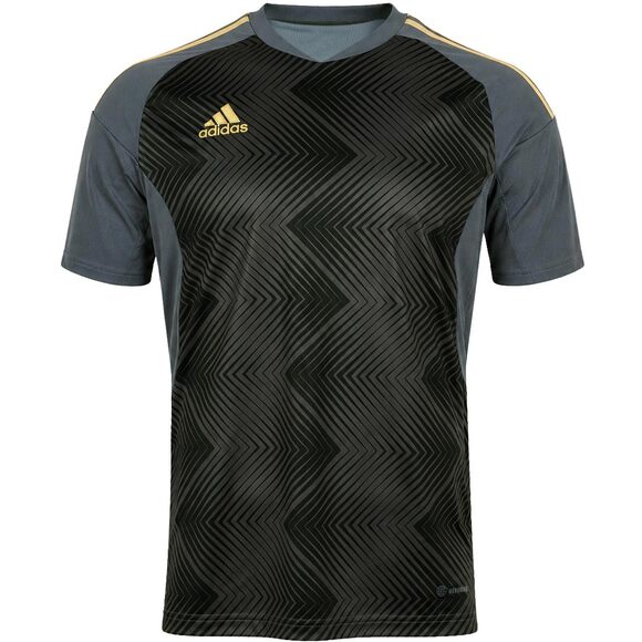 Koszulka męska adidas miCond22 Jersey szaro-czarna HB5392