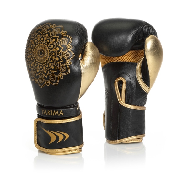Rękawice kobiece MANDALA BLACK/GOLD 10 oz