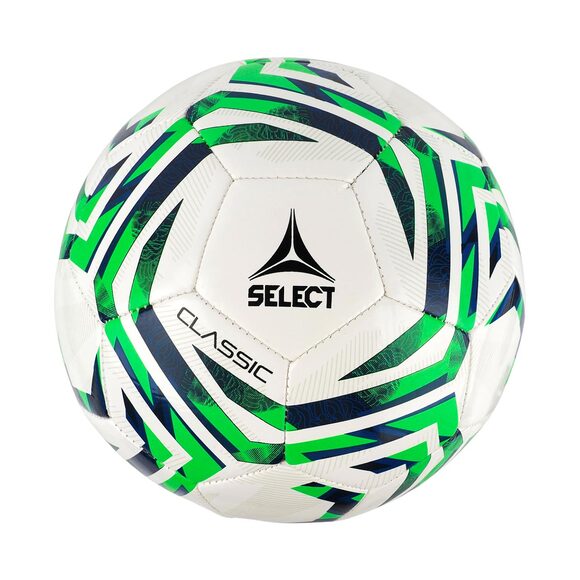 Piłka nożna Select Classic v25 biało-zielona 18862