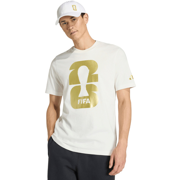 Koszulka męska adidas FIFA World Cup 26 Official Emblem biała KB3703