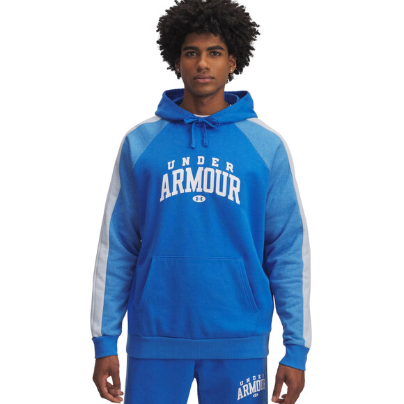 Bluza męska Under Armour Rival Fleece Colorblock Hoodie niebieska 6003958 402
