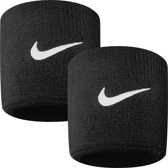 Frotki na rękę Nike Swoosh czarne 2szt NN04010  