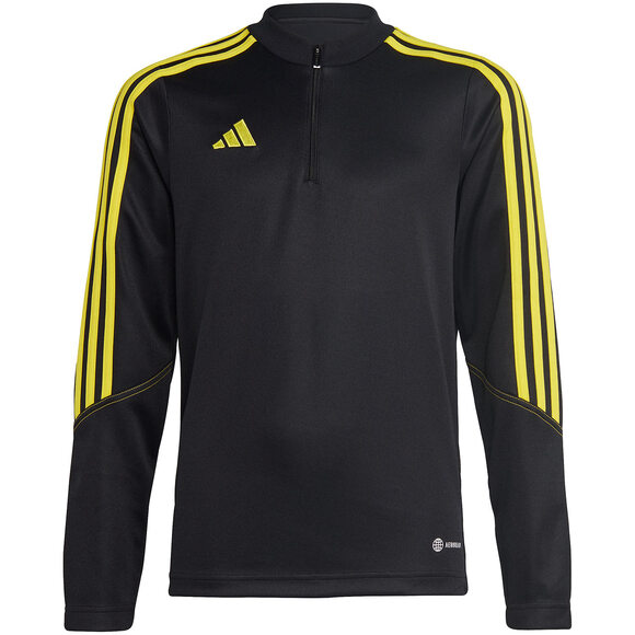 Bluza dla dzieci adidas Tiro 23 Club Training Top czarno-żółta IC1581