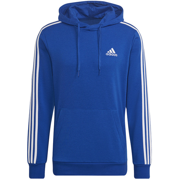 Bluza męska adidas Essentials 3-Stripes Hoodie niebieska HL2228