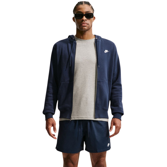 Bluza męska Nike Club BB FZ Hoodie granatowa FN3861 451