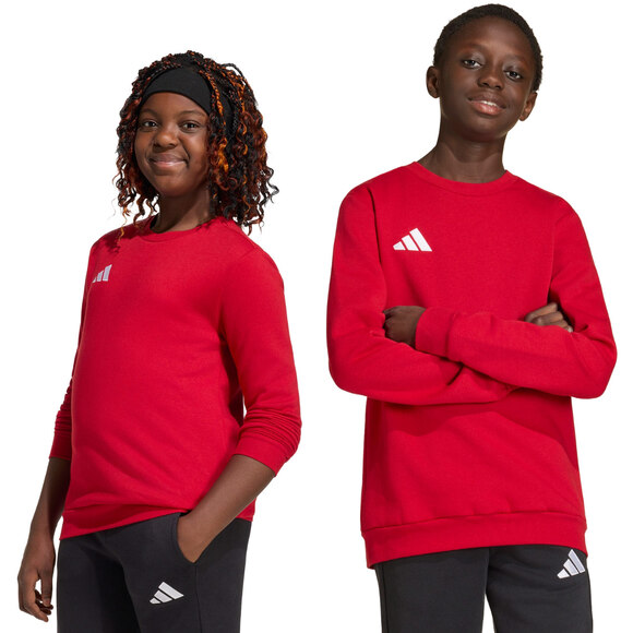 Bluza dla dzieci adidas Entrada 26 Sweat Top czerwona JZ6556