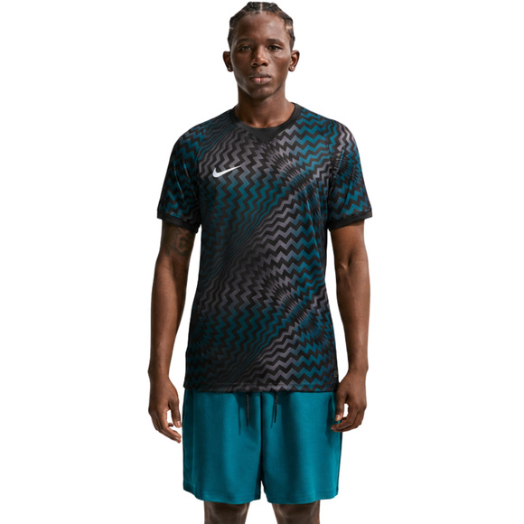 Koszulka męska Nike Dri-Fit Gardien VI Goalkeeper czarno-niebiesko-szara HV8301 010