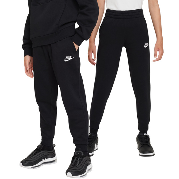Spodnie dla dzieci Nike Sportswear Club Fleece czarne FD3008 010