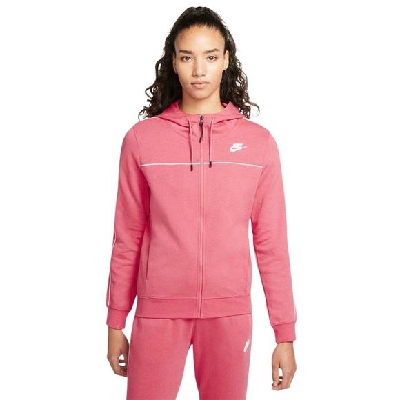 Bluza damska Nike Nsw Mlnm Essential Flecee FZ Hoody różowa CZ8338 622