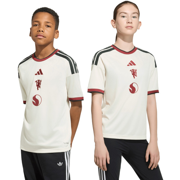 Koszulka dla dzieci adidas Manchester United 26/27 Third Jersey beżowa KC4770