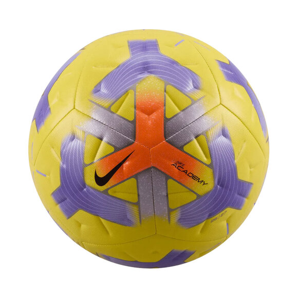 Piłka nożna Nike Academy żółto-fioletowa IQ0642 710