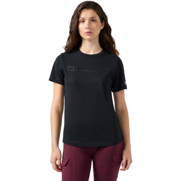 Koszulka damska Champion SS Tee czarna 118382 KK001
