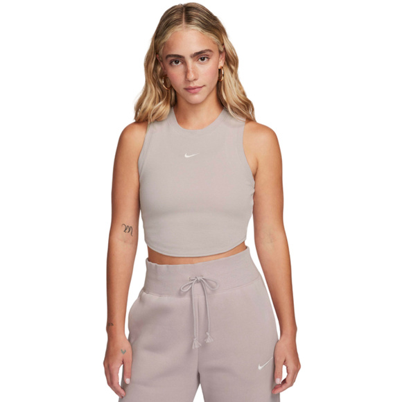 Koszulka damska Nike Sportswear Chill Knit beżowa FB8279 019
