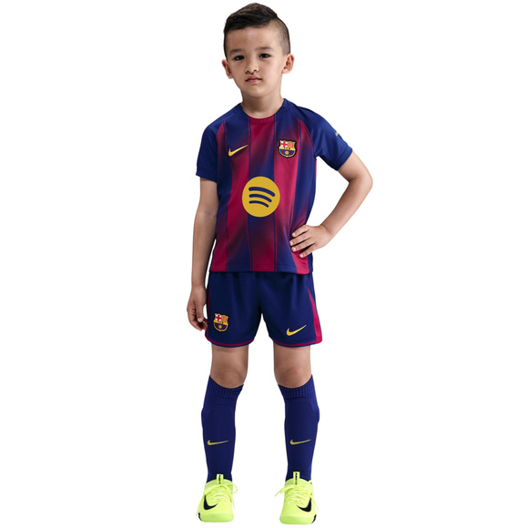 Komplet dla małych dzieci Nike FC Barcelona 2025/26 Stadium Home granatowo-bordowy HJ5619 456