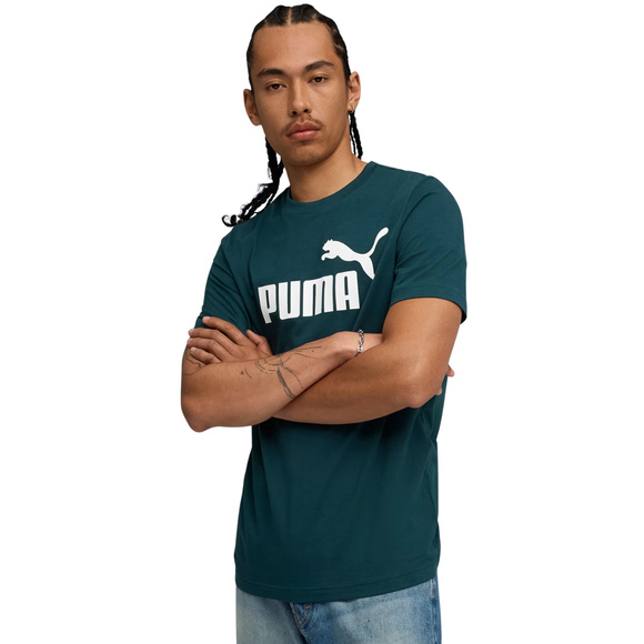 Koszulka męska Puma Ess No.1 Logo Tee (s) zielona 682533 75