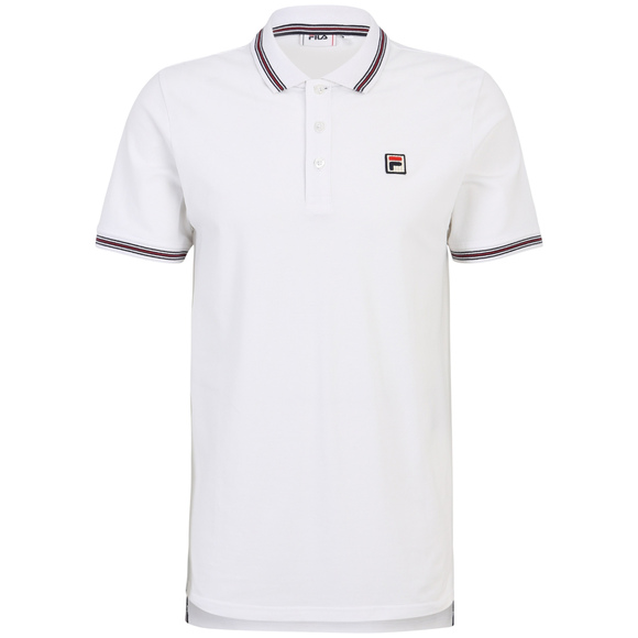 Koszulka męska polo Fila Lubbeek biała FAM0898 10001