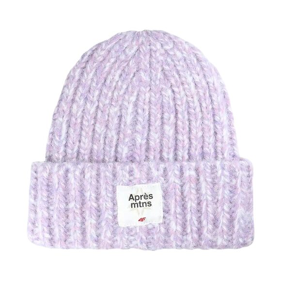 Czapka damska 4F F572 fiolet melanż 4FWAW25ACAPF572 51M