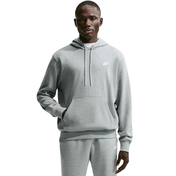 Bluza męska Nike Club FT PO Hoodie szara FN3866 063